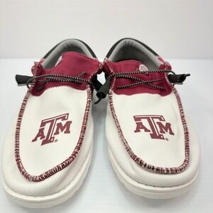Hey Dude Texas A&M Aggies Loafers Slip On Casual Shoes‎ Comfort Size 12, fashion